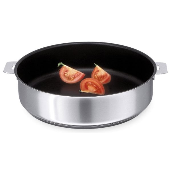 Sauteuse inox antiadhérente Mutine sans manche 28 cm Cristel - Mathon - 1