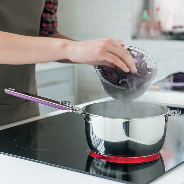 Lot 4 casseroles Select en inox 14, 16, 18 et 20 cm et manche amovible Evolution Clickfix noir Beka - Mathon - 2