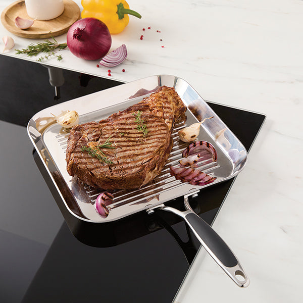Grill carré tout inox Excell