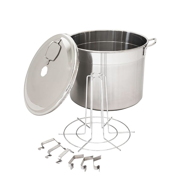 Lot bouilleur en inox 6 bocaux 24 L Guillouard et thermomètre digital à déclenchement automatique avec tige inox 25 cm Nogent - Mathon - 3