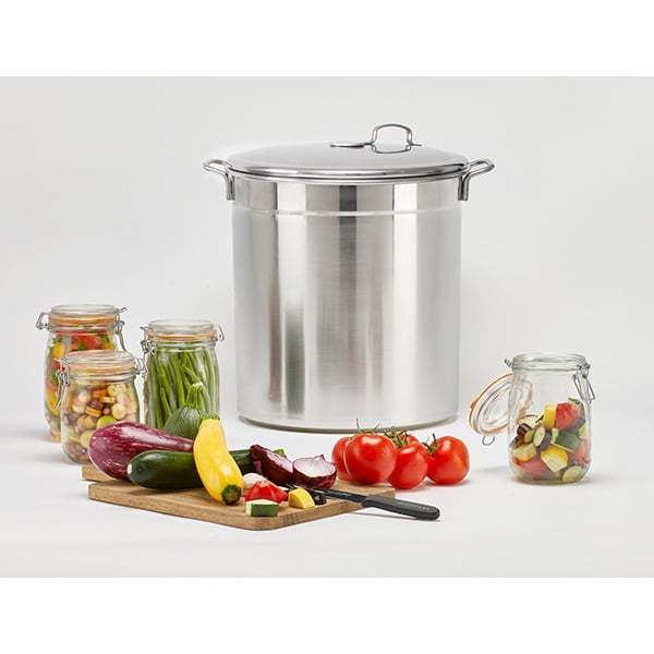 Lot bouilleur en inox 12 bocaux 37 L Guillouard et thermomètre digital à déclenchement automatique avec tige inox 25 cm Nogent - Mathon - 2