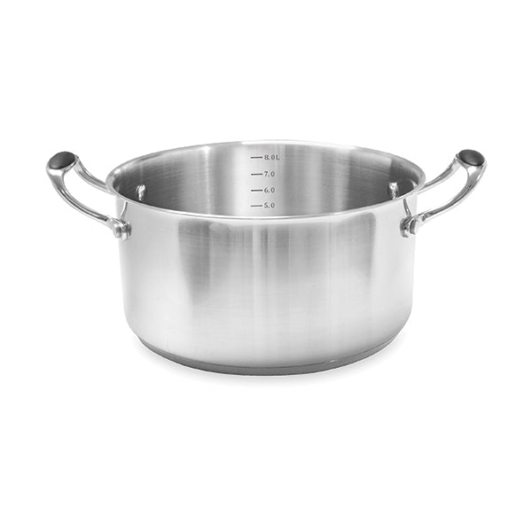 Lot faitout inox Excell’Inox 28 cm et couvercle en verre Mathon - Mathon - 3