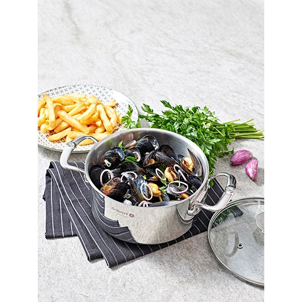 Faitout inox Milady avec couvercle en verre 20 cm 3 L De Buyer - Mathon - 2
