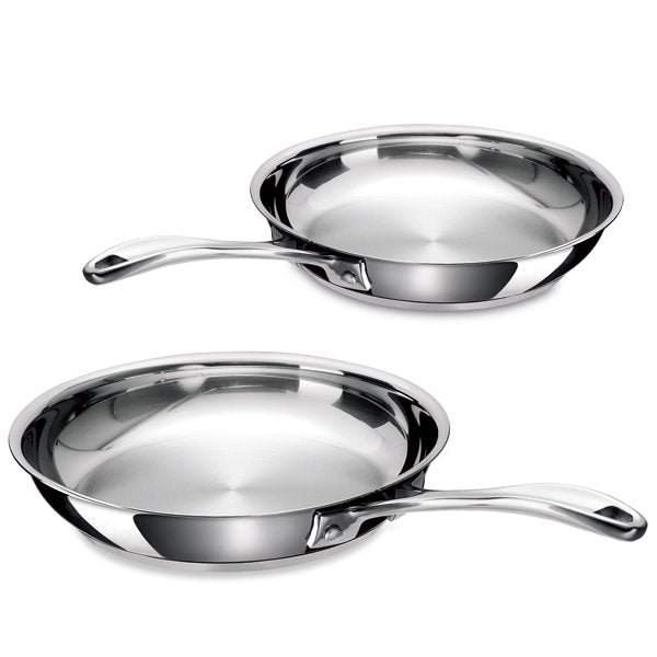 Lot 2 poêles tout inox Chef 20 et 26 cm Beka - Mathon - 1