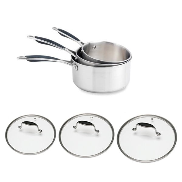 Lot 3 casseroles inox Excell