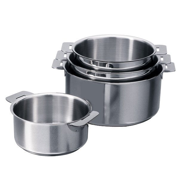 Set 4 casseroles inox Mutine sans manche 14, 16, 18 et 20 cm Cristel - Mathon - 2