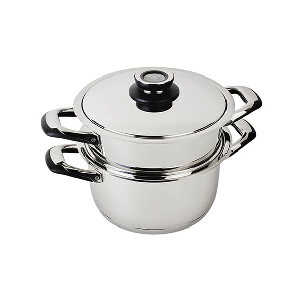 Lot faitout basse température et insert cuit vapeur 20cm Ecovitam - Mathon - 1