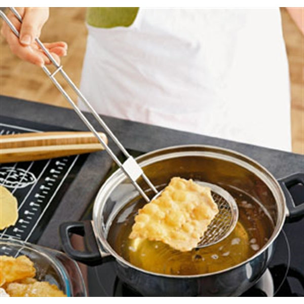 Lot friteuse traditionnelle, coupe-frites et araignée à friture - Mathon - 4