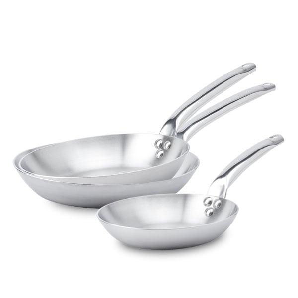 Lot 3 poêles tout inox Alchimy 20, 24 et 28 cm De Buyer - Mathon - 1