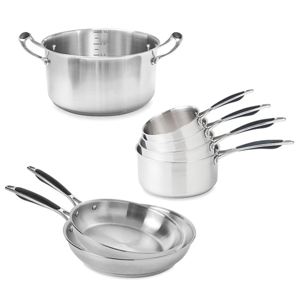 Batterie de cuisine 7 pièces tout inox Excell’Inox Mathon - Mathon - 1