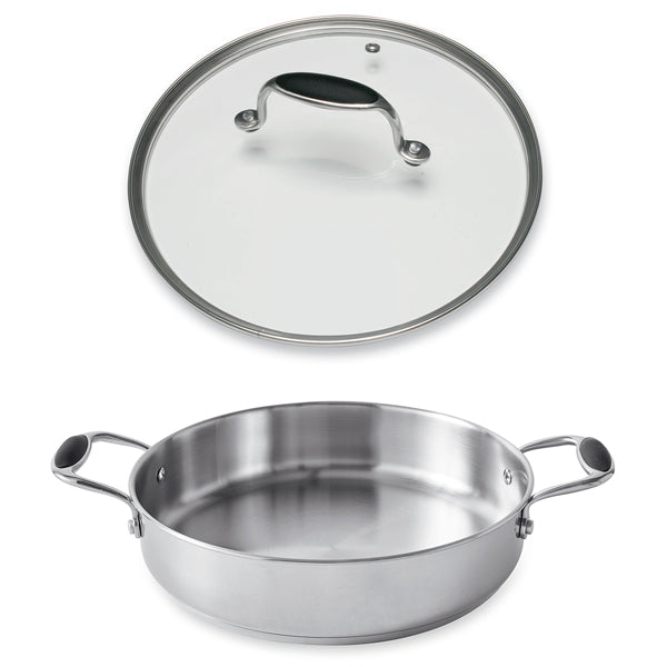Lot sauteuse 2 anses tout inox Excell