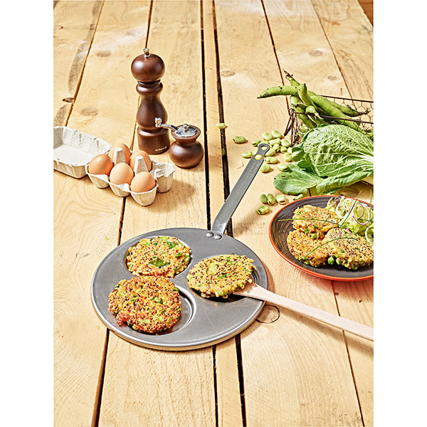 Poêle 3 blinis acier Minéral B 27 cm De Buyer - Mathon - 4