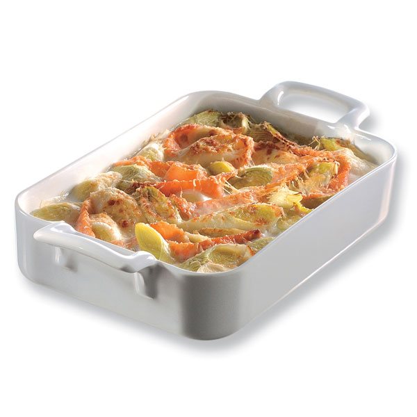 Plat rectangulaire porcelaine Belle Cuisine 19 cm Blanc Revol - Mathon - 1