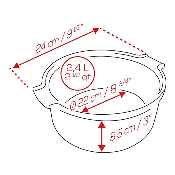 Moule à soufflé céramique Appolia écru 22 cm Peugeot - Mathon - 2