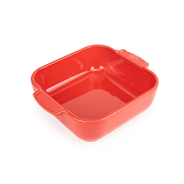 Plat à four céramique Appolia carré rouge 18 cm Peugeot - Mathon - 1