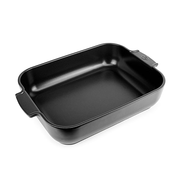 Plat à four céramique Appolia rectangulaire noir mat 40 cm Peugeot - Mathon - 1