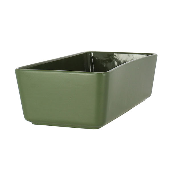 Moule à cake Octave en grès vert 27 x 13,5 cm  Menastyl - Mathon