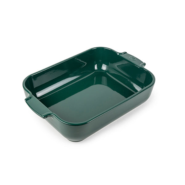 Plat à four céramique Appolia rectangulaire vert 32 cm Peugeot - Mathon - 1