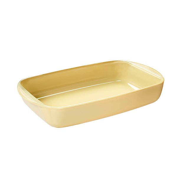 Plat à four rectangulaire en verre borosilicate avec couvercle Crème 3,6 L Pebbly - Mathon - 4