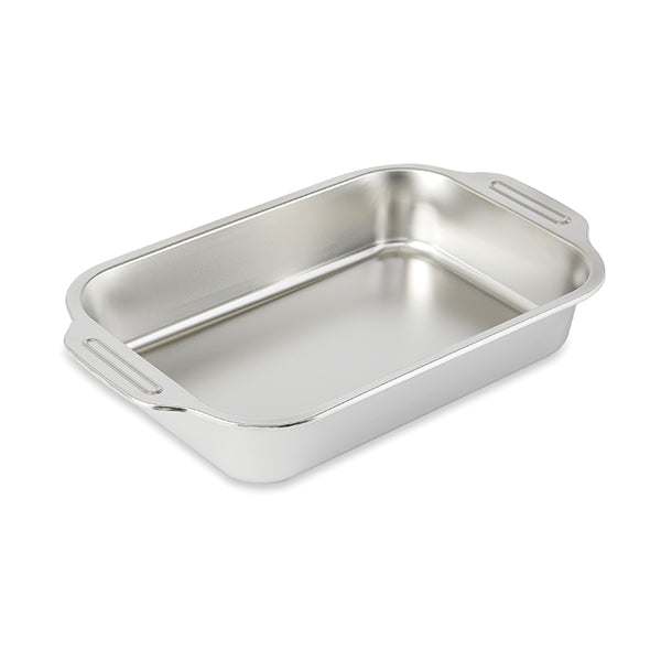 Plat à four inox rectangulaire avec anses  32 × 19 cm Mathon - Mathon - 1