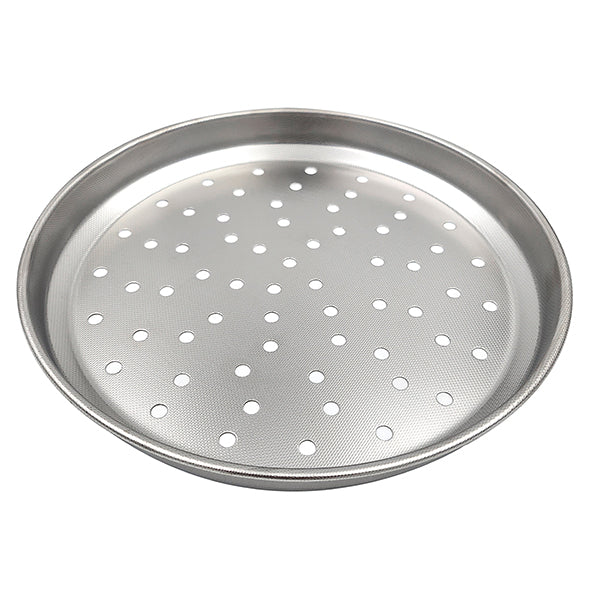 Plaque à pizza perforée inox 28 cm  Steel Pan - Mathon - 2