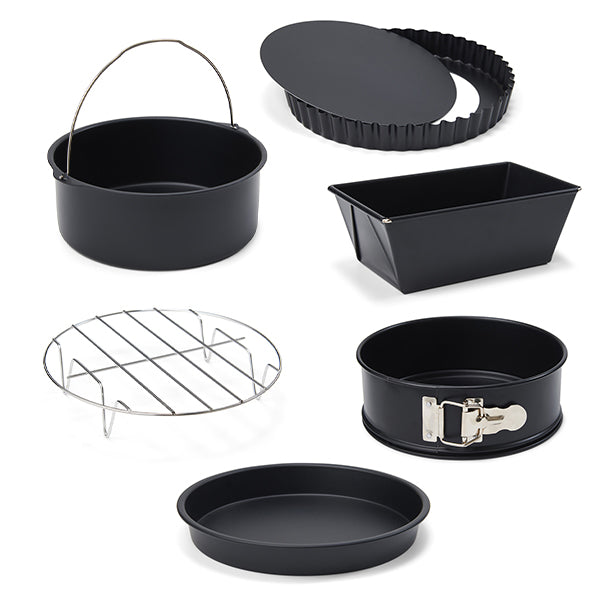 Lot de 5 moules et 1 grille pour friteuse à air chaud  Patisse - Mathon - 1