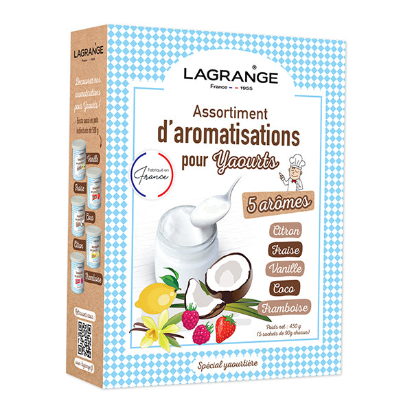 Assortiment de 5 arômes pour yaourt 425 g  Lagrange - Mathon - 1