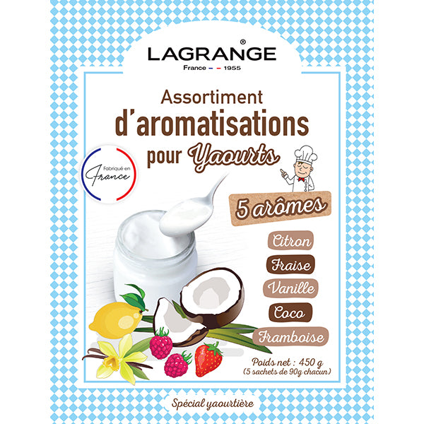 Assortiment de 5 arômes pour yaourt 425 g  Lagrange - Mathon - 2