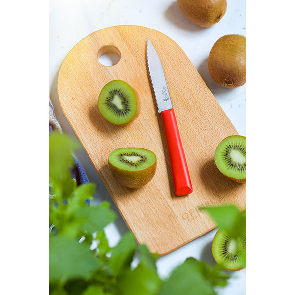 Couteau Cranté N°313 Essentiels+ Rouge 10 cm inox Opinel - Mathon - 3