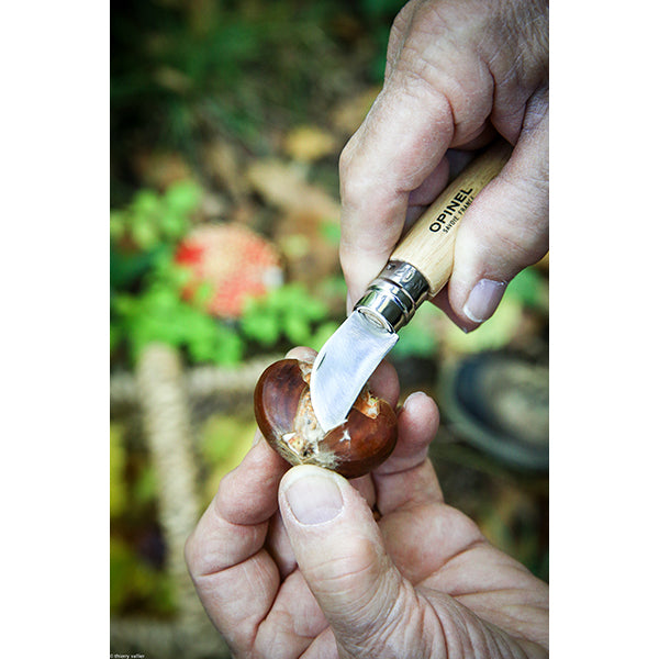 Couteau N°07 châtaigne, ail et dénoyauteur Opinel - Mathon - 3