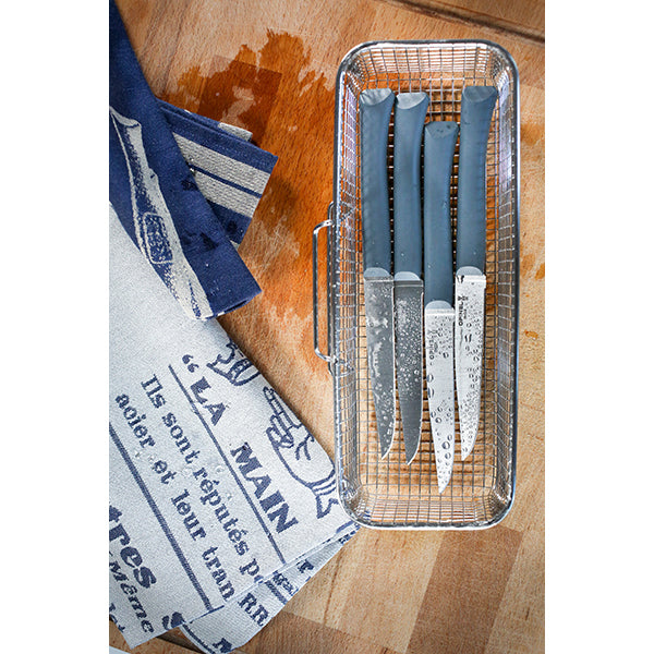 Coffret 4 couteaux de table lame micro-dentée 11 cm Bon Appétit Plus anthracite Opinel - Mathon - 3