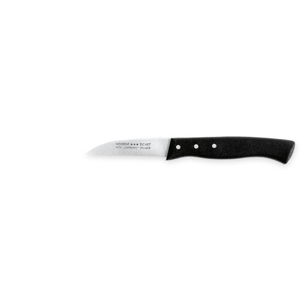 Couteau office lame droite 6,5 cm Affidentée avec protection Nogent - Mathon - 1