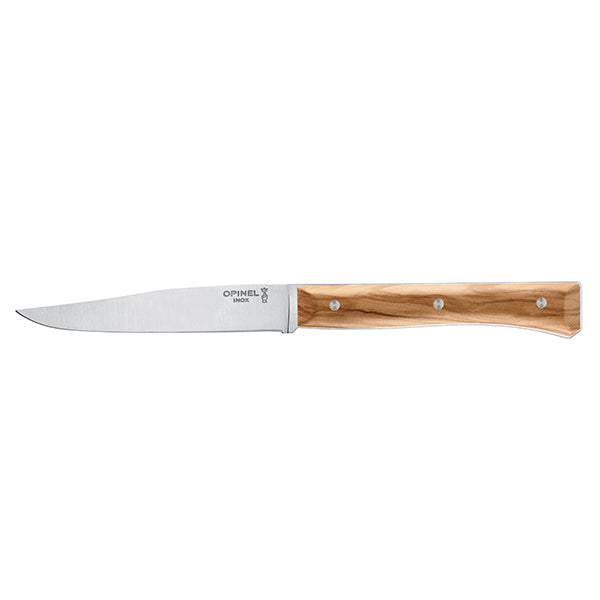 Coffret de 4 couteaux de table à lame lisse Facette olivier  Opinel - Mathon - 1