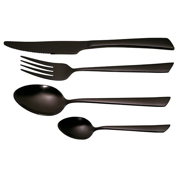 Ménagère 16 pièces inox Delta Black Jean Dubost - Mathon