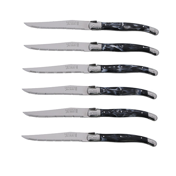 Bloc 6 couteaux à steak Laguiole lame inox 11 cm Jean Dubost - Mathon - 2