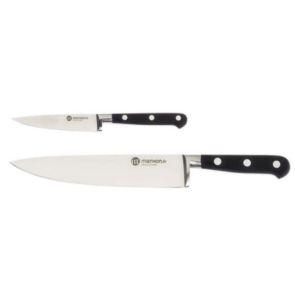 Lot Couteau Office 10 cm + Chef 20 cm Mathon - Mathon