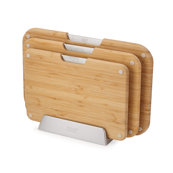 Set de 3 planches en bambou Nest et support de rangement  Joseph Joseph - Mathon - 1