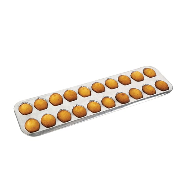 Plaque 20 madeleinettes en fer blanc Gobel - Mathon - 1