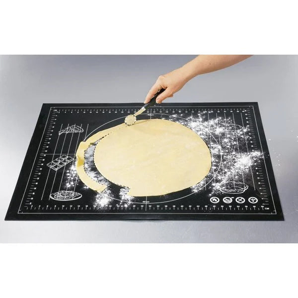 Lot tapis de pâtisserie multi-diamètres et rouleau anti-adhérent 45 cm Mathon - Mathon - 2