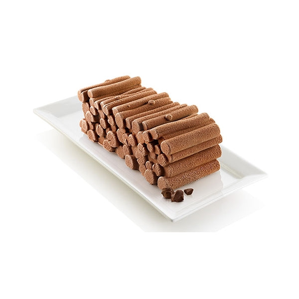 Kit moule à bûche en silicone Forêt Silikomart - Mathon - 1