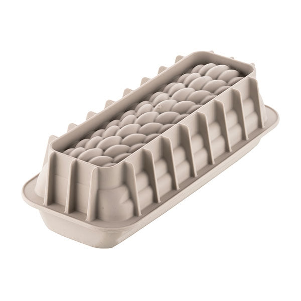 Moule à buche 3D quenelle en silicone  Silikomart - Mathon - 3