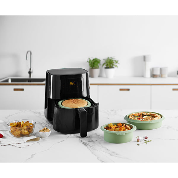 Moule rond en silicone pour friteuse à air chaud ø15 cm Lékué - Mathon - 2