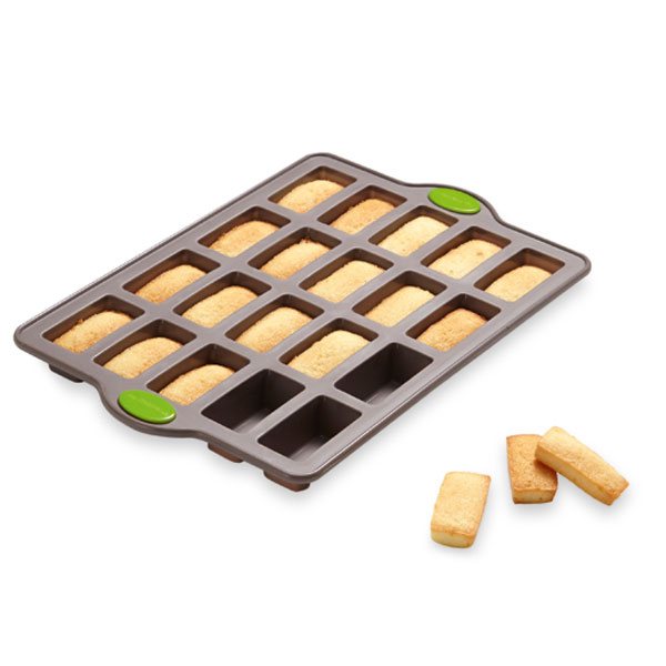 Rigiflex Plaque 20 mini financiers en silicone structure acier Mathon - Mathon - 1