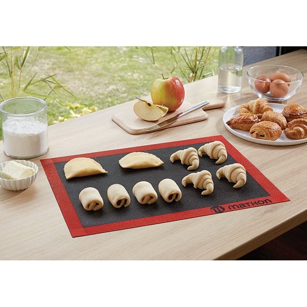 Tapis de cuisson perforé professionnel en fibre de verre et silicone 40 cm Mathon - Mathon - 1