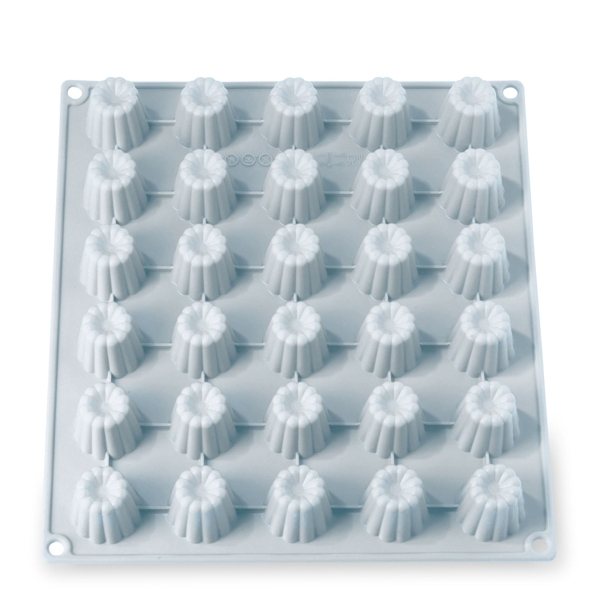Lot 2 grandes plaques silicone mini-canelés et financiers Mathon - Mathon - 2