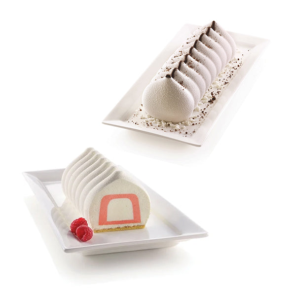 Lot moule en silicone 3D Meringua et moule à insert bûche Silikomart - Mathon - 1
