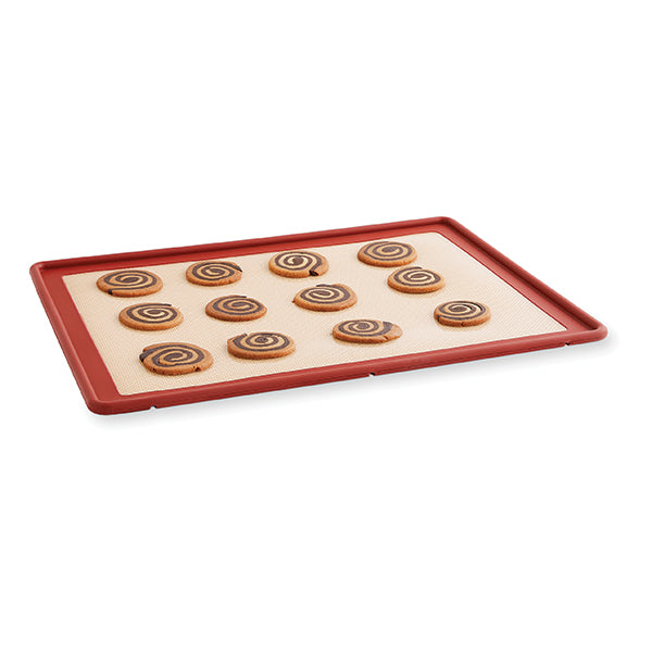 Lot 2 tapis plaque de cuisson en silicone et fibre de verre structure acier 39,7 x 29,5 cm  Mathon - Mathon - 7