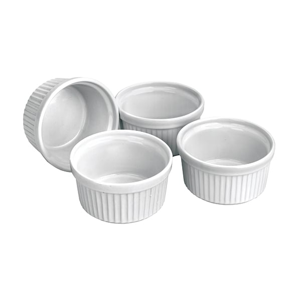 Set de 4 ramequins en céramique 9 cm Ibili - Mathon