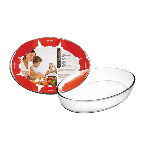 Plat en verre Kristall ovale 23 cm Ibili - Mathon