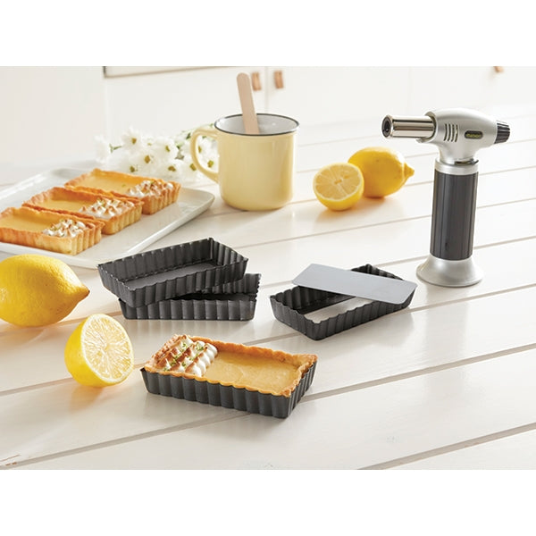 Set de 4 moules à tartelettes avec fonds amovibles Mathon - Mathon - 5